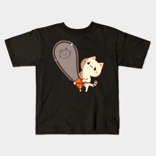 Chainsaw Cat Kids T-Shirt